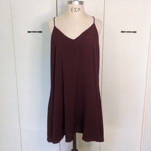 Peach Love size L, maroon Dress with POCKETS